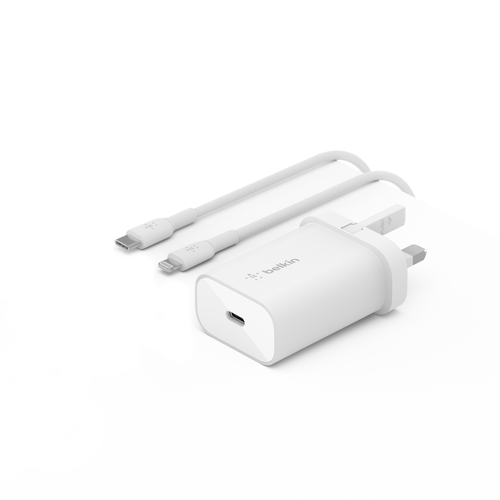 USB-C PD 3.0 PPS Wall Charger 25W + USB-C to Lightning Cable
